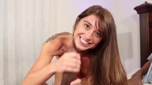 Riley Shae Is the Sexiest Girl You Will See Today. This Naughty Brunette Has Never Touched a Black Cock so This Is Going to B