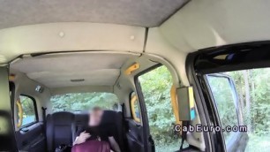 Bent Over Amateur Bangs Fake Taxi Driver Outdoor