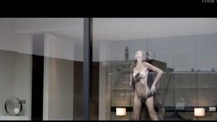 Skinny white lady fucked against glass window by BBC