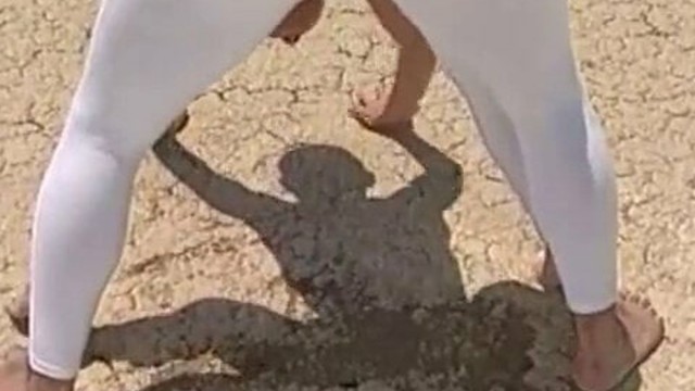 Anal yoga in the desert