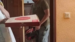 Fuck with delivery man