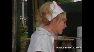 Bored nurses doing Lesbian sex