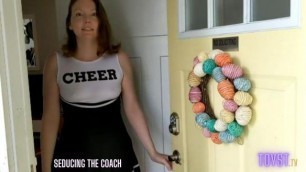 Redhead Cheerleader Fucks her Brother's Football Coach