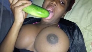 Hot Thot Teen School Girl Deep Fucking with a Big Cucumber Dick - Mastermeat1