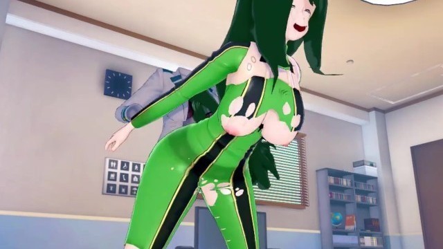 Futa My Hero Academia Toru Hagakure X Tsuyu Asui (3d Hentai)