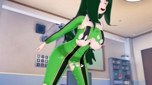 Futa My Hero Academia Toru Hagakure X Tsuyu Asui (3d Hentai)